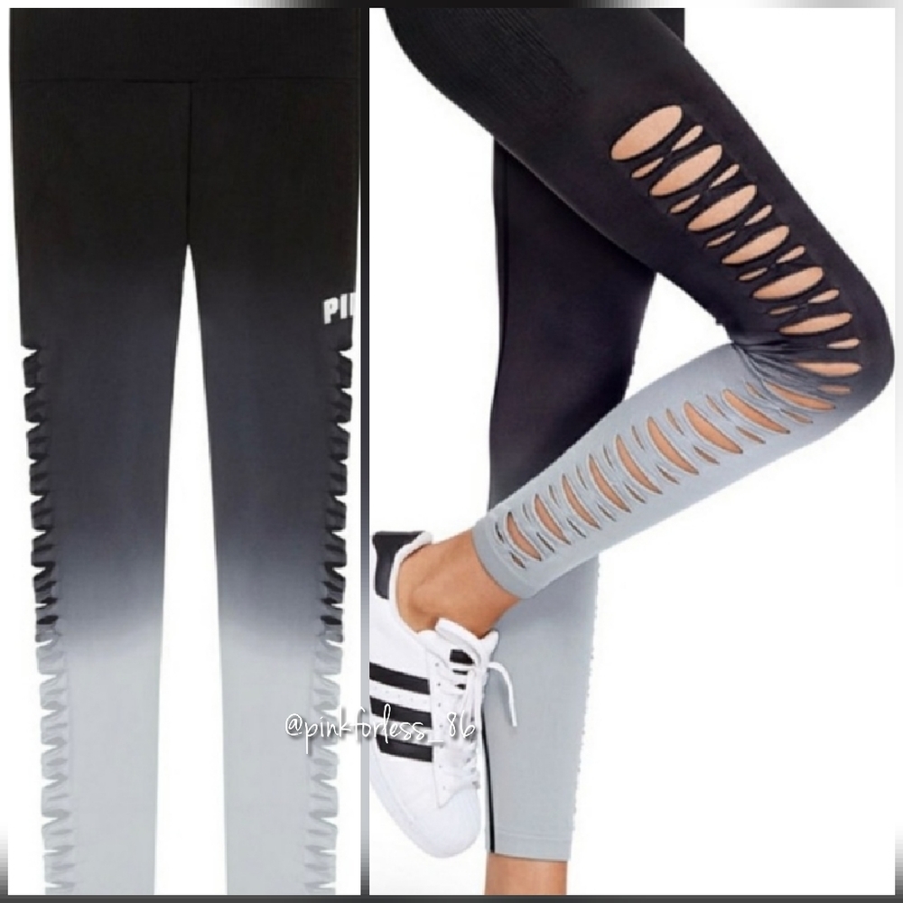 VS PINK COOL & COMFY CUT OUT TIGHTS